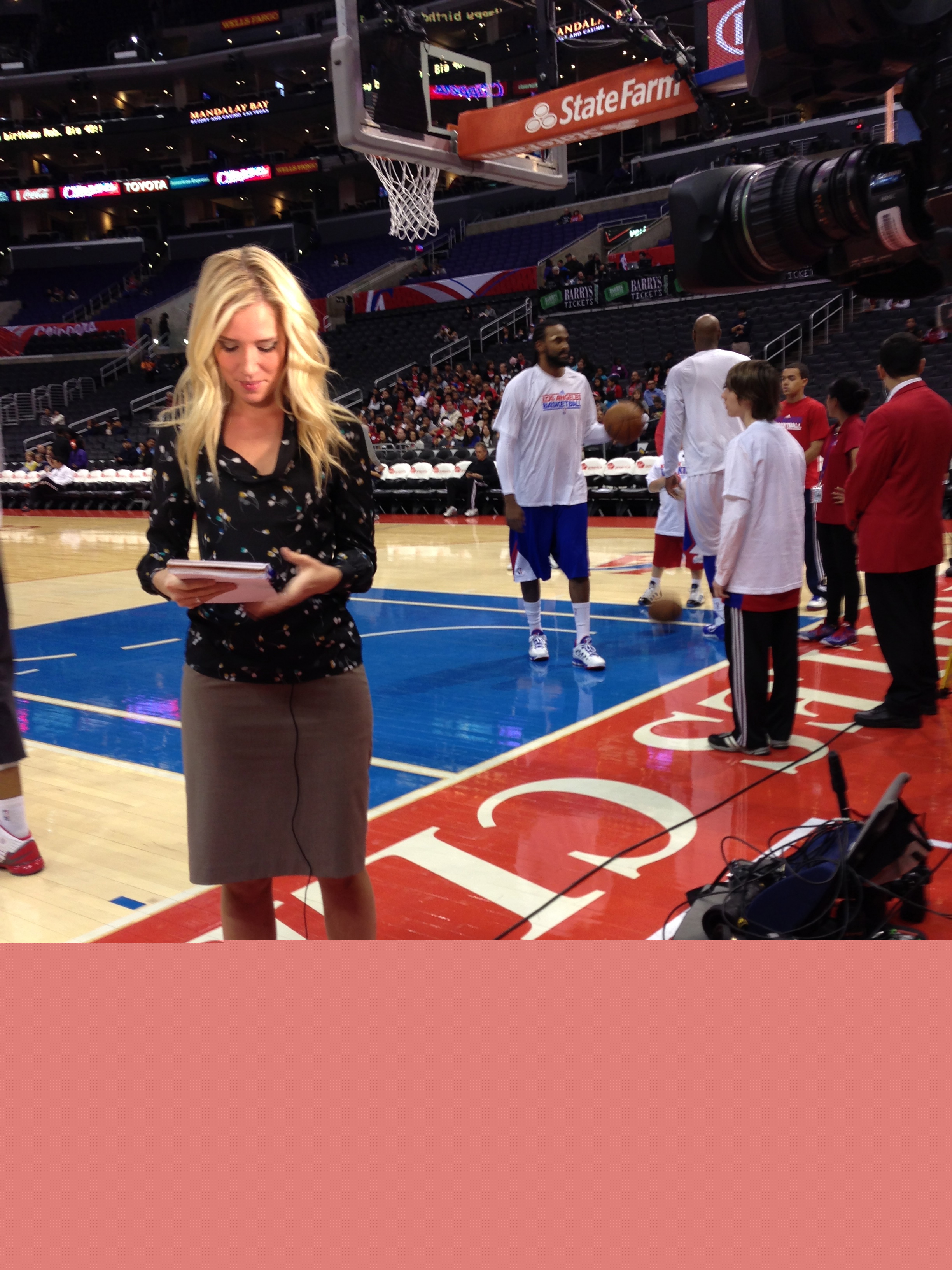 Kristine with Ronny Turiaf